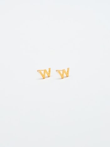 Gold Initial Earrings
