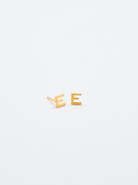 Admiral Row Gold Initial Earrings