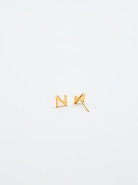 Image number 2 showing, Admiral Row Gold Initial Earrings