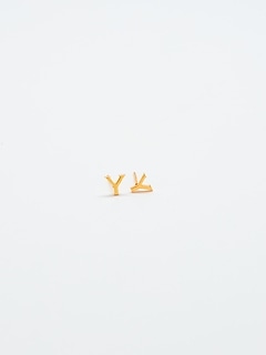 Gold Initial Earrings