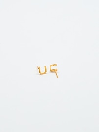 Image number 2 showing, Admiral Row Gold Initial Earrings