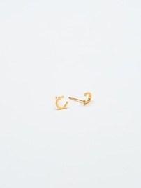 Image number 2 showing, Admiral Row Gold Initial Earrings