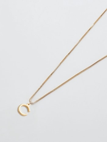 Gold Dainty Initial Necklace