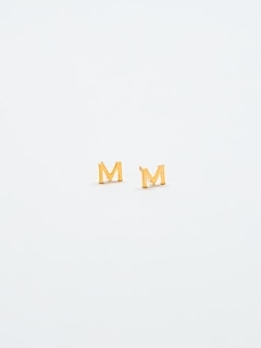Gold Initial Earrings