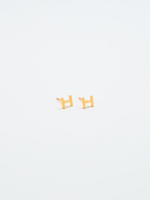 Admiral Row Gold Initial Earrings