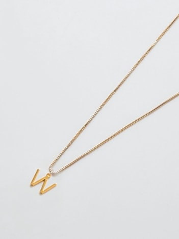 Gold Dainty Initial Necklace