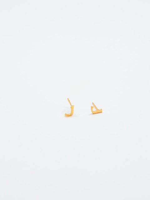Admiral Row Gold Initial Earrings