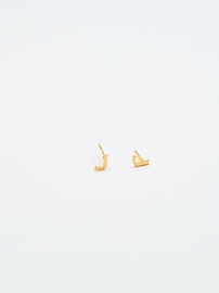 Image number 1 showing, Admiral Row Gold Initial Earrings