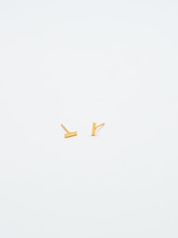 Gold Initial Earrings
