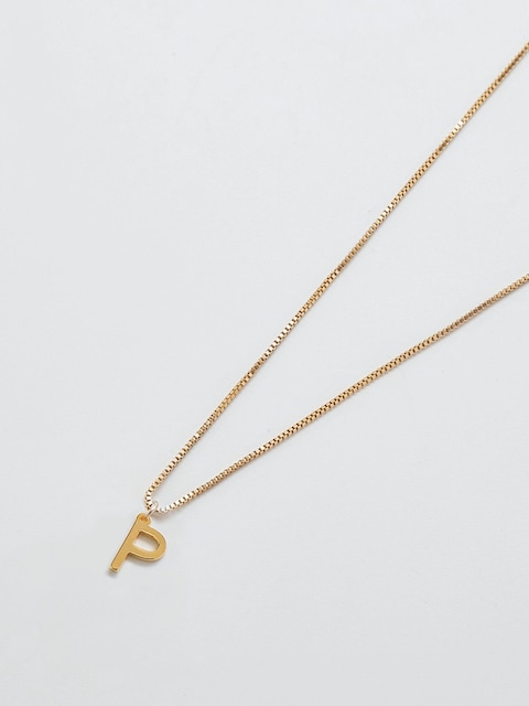 Admiral Row Gold Dainty Initial Necklace