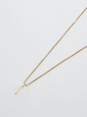 Gold Dainty Initial Necklace