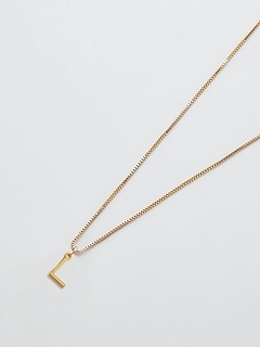 Gold Dainty Initial Necklace