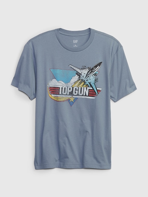 1 of 8 showing, with the color BLUE of product Top Gun Graphic T-Shirt