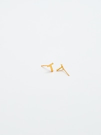 Image number 2 showing, Admiral Row Gold Initial Earrings