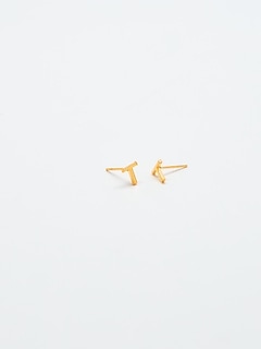 Gold Initial Earrings