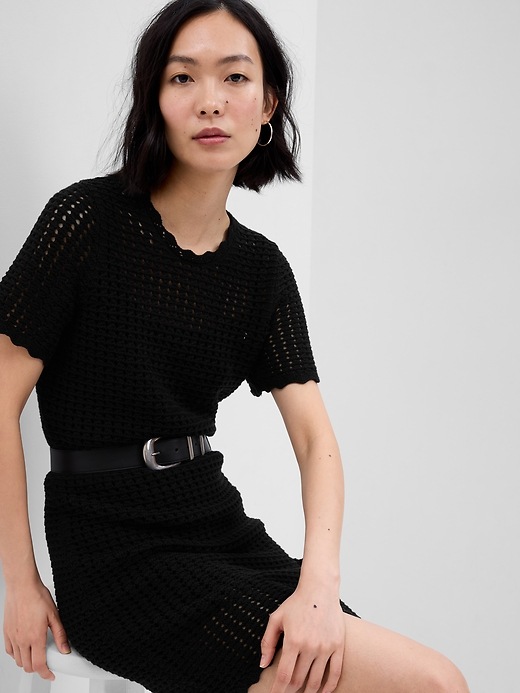 Image number 3 showing, Crochet Mini Dress