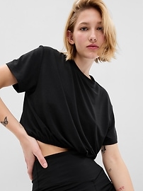 View large product image 6 of 9. GapFit Breathe Cropped T-Shirt