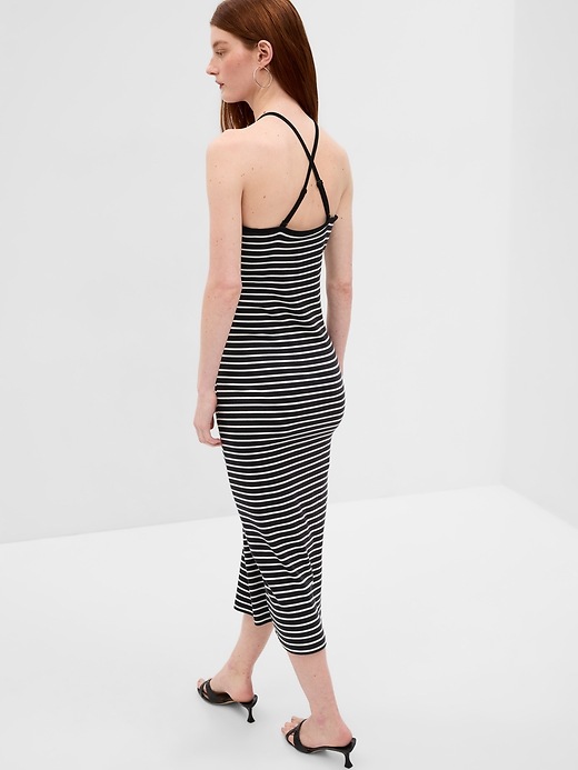 modern convertible strap midi dress Modern Convertible Strap Midi Dress
