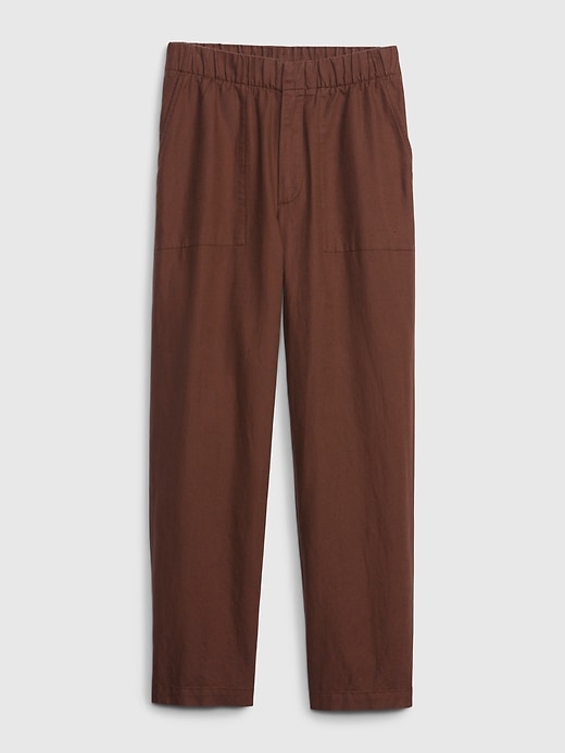 Image number 6 showing, Linen-Cotton Pull-On Pants