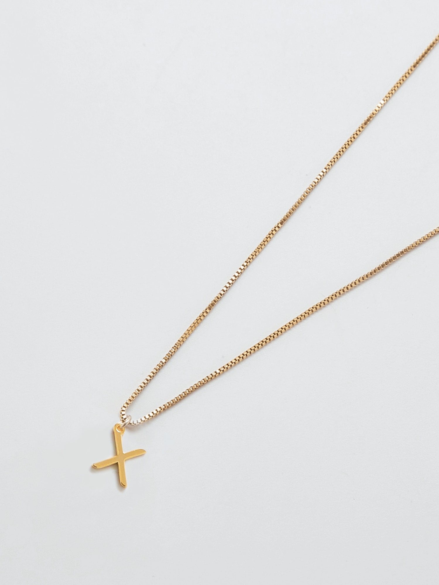 Gap Gold Dainty Initial Necklace