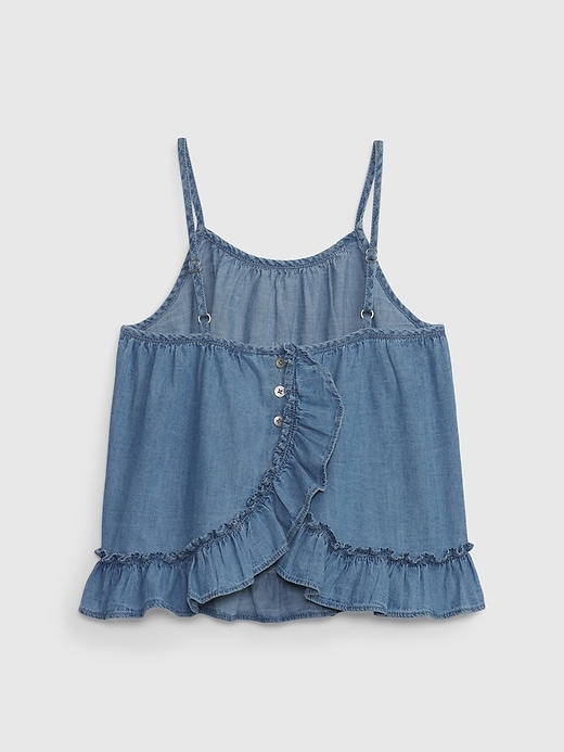View large product image 2 of 3. Kids Denim Tank Top with Washwell