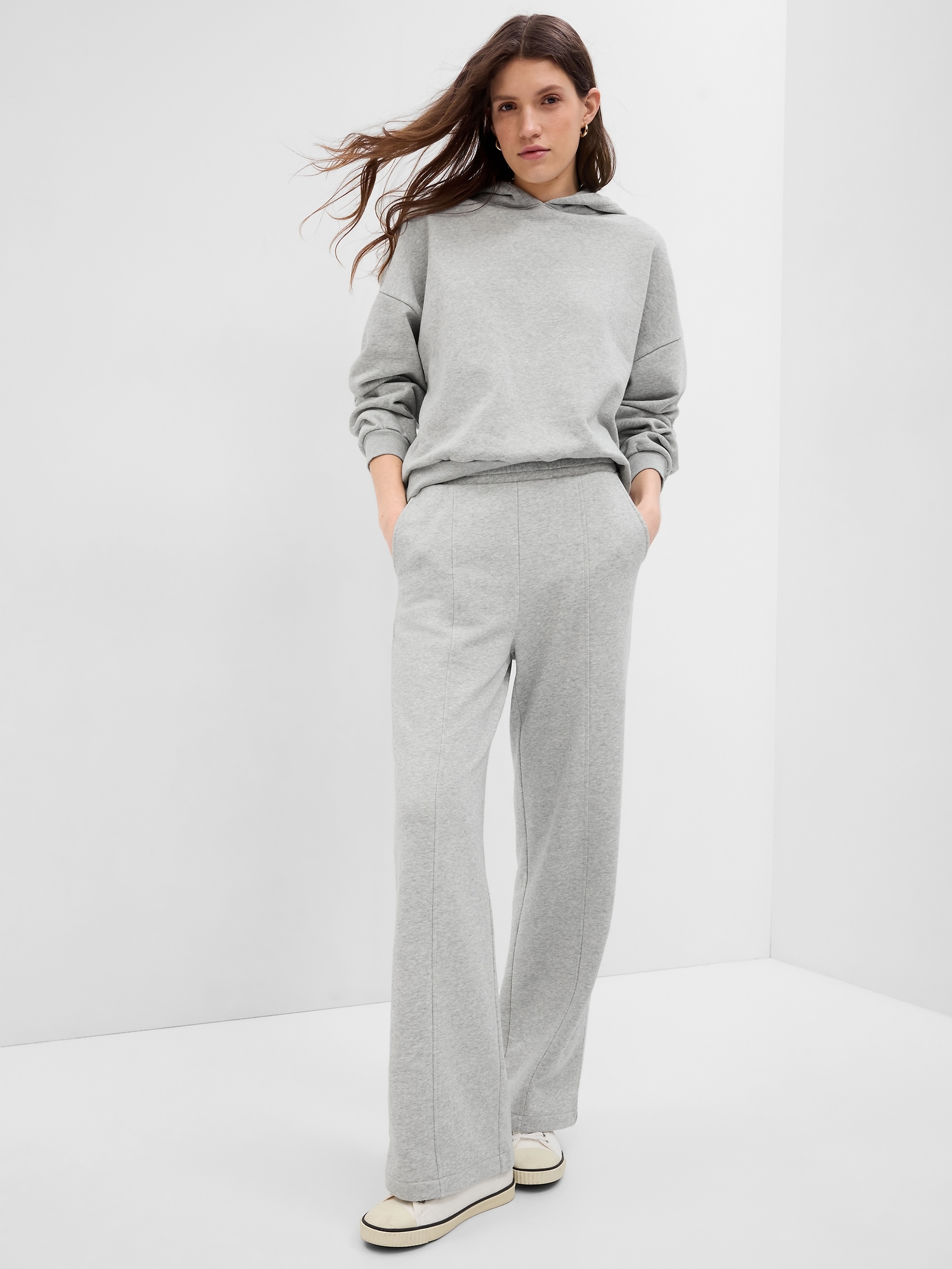 Vintage Soft Seamed Wide-Leg Sweatpants | Gap