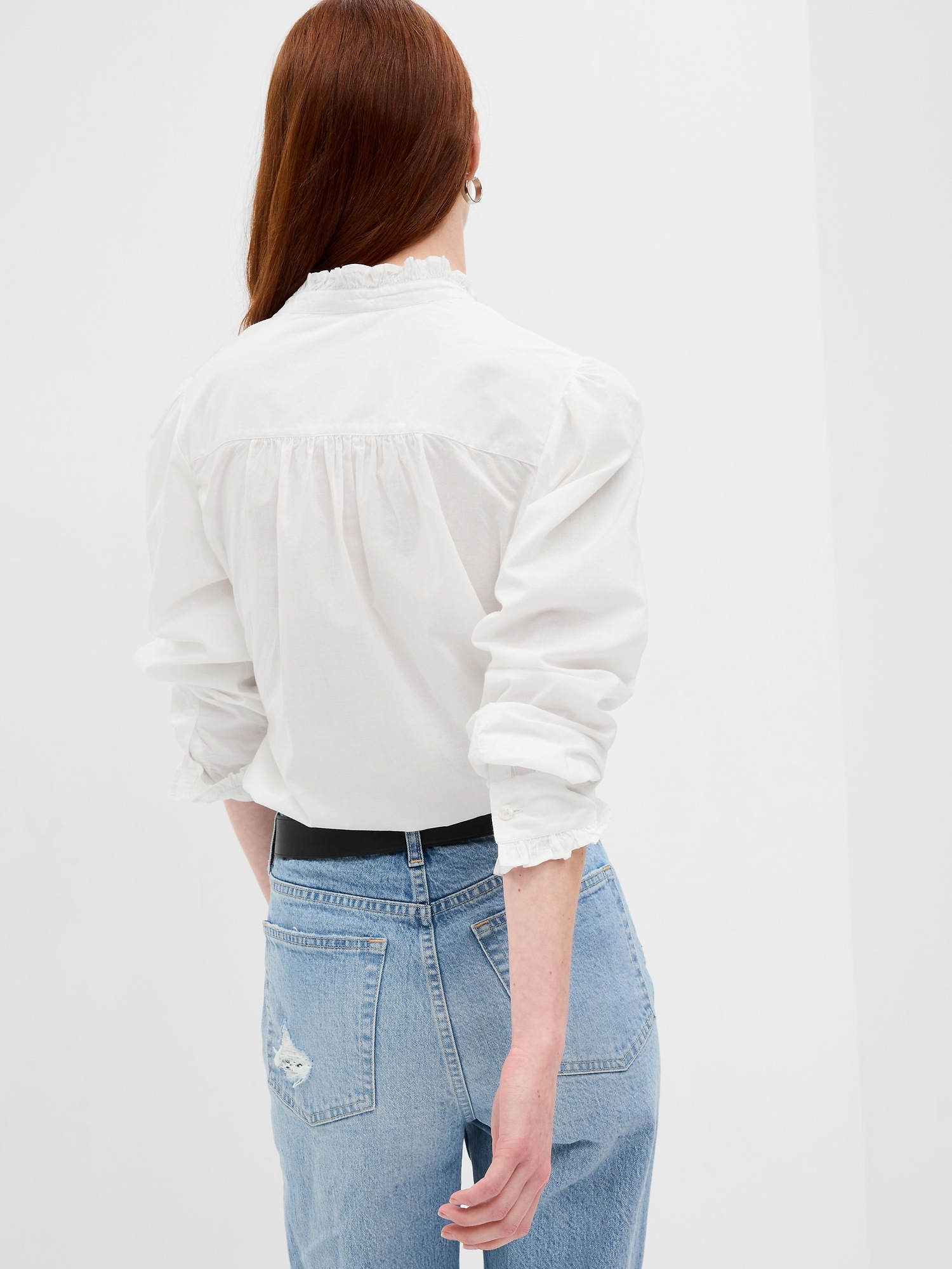 Ruffle Pintuck Shirt | Gap