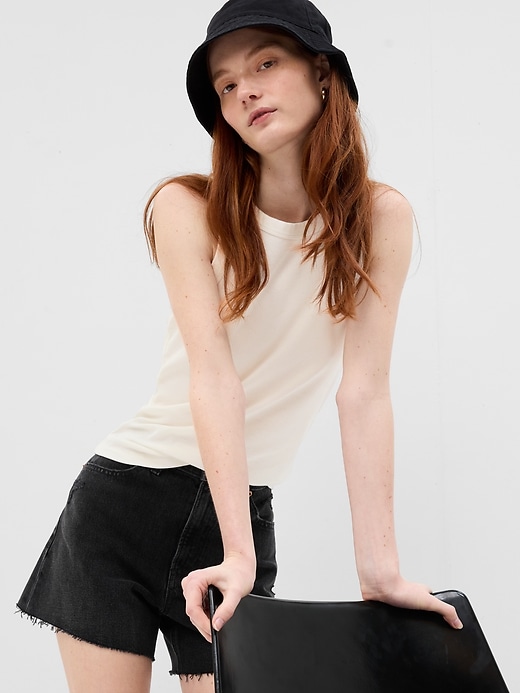 Image number 3 showing, Rib Halter Tank Top