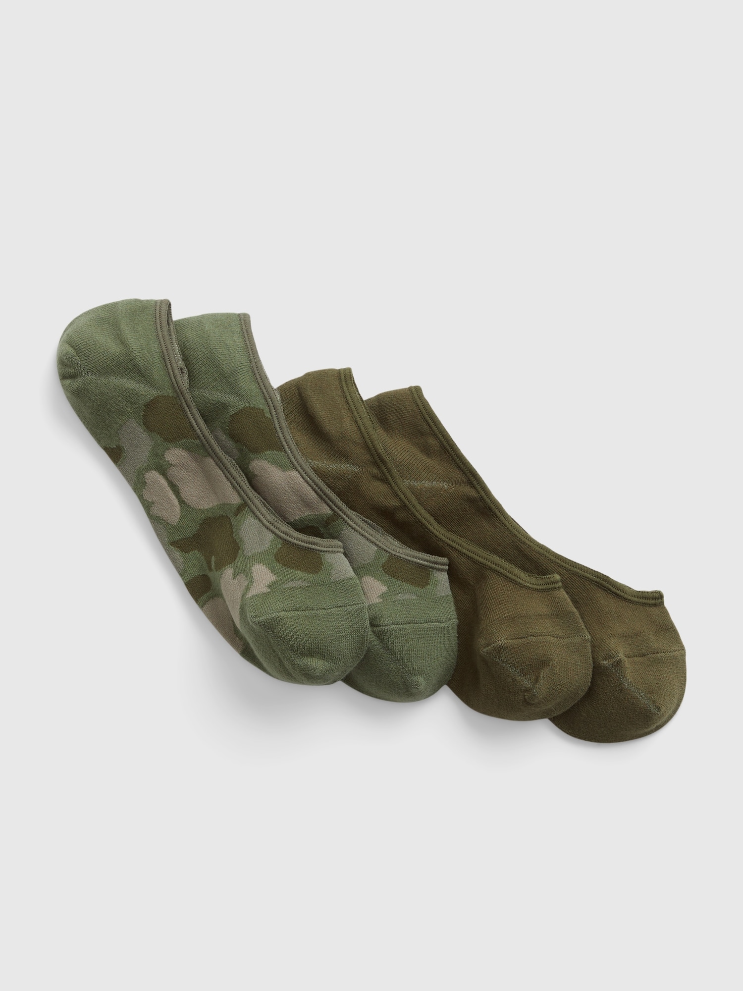 Gap No-Show Socks (2-Pack) green. 1