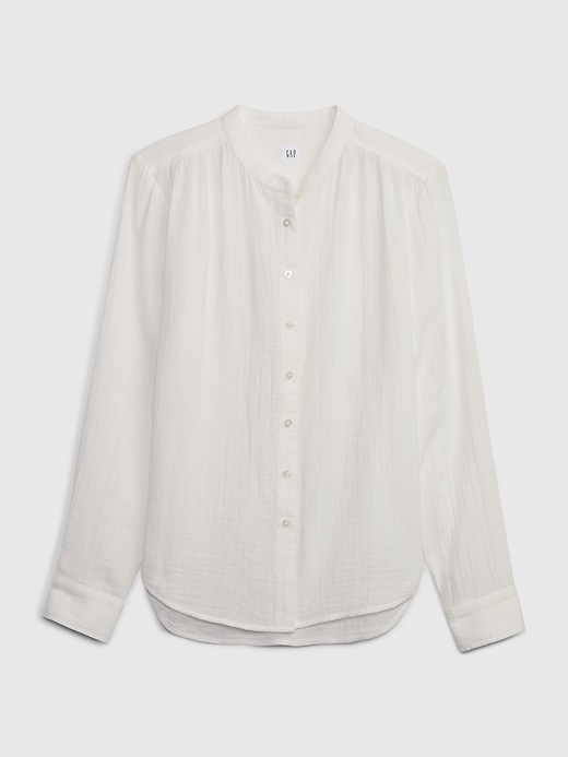 Crinkle Gauze Shirt Gap