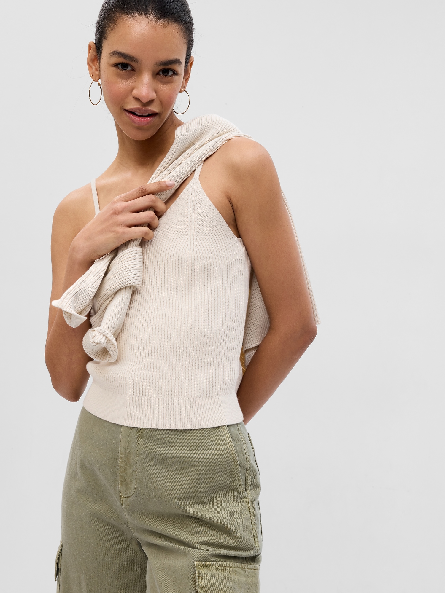 Rib Sweater Tank Top Gap