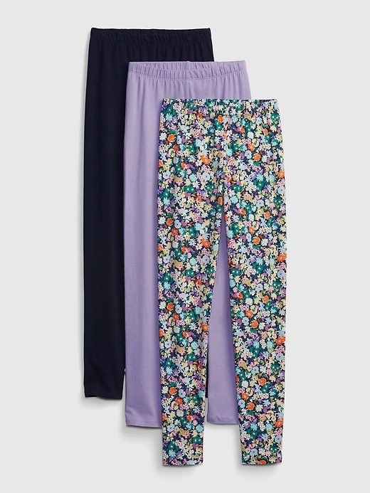 View large product image 1 of 3. Kids Organic Cotton Leggings (3-Pack)