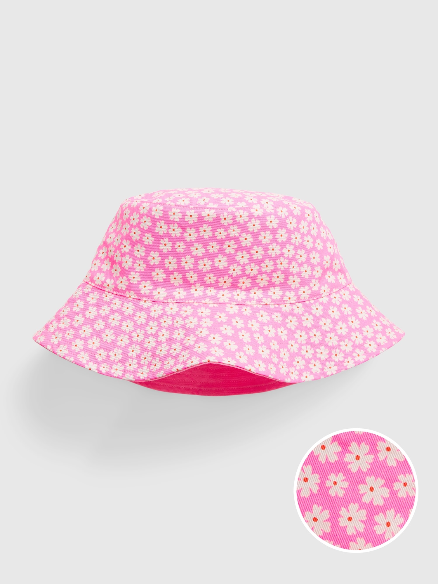 Gap Kids 100% Organic Cotton Reversible Bucket Hat pink. 1 Gap Kids 100% Organic Cotton Reversible Bucket Hat pink. 1