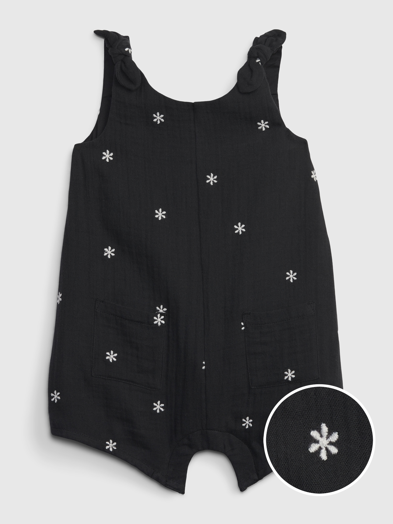 Baby LinenCotton Pocket Shorty OnePiece Gap