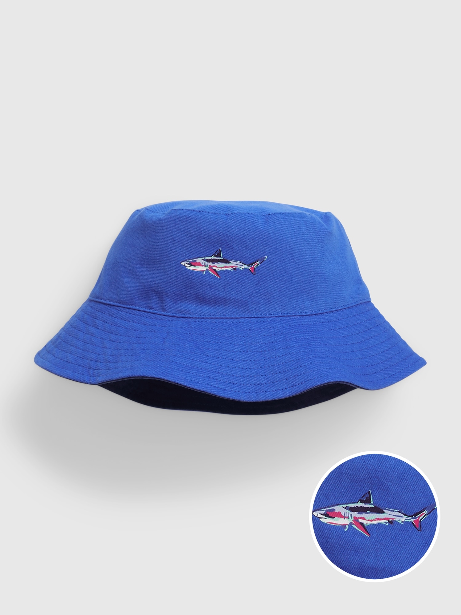 Gap Kids 100% Organic Cotton Reversible Bucket Hat blue. 1 Gap Kids 100% Organic Cotton Reversible Bucket Hat blue. 1