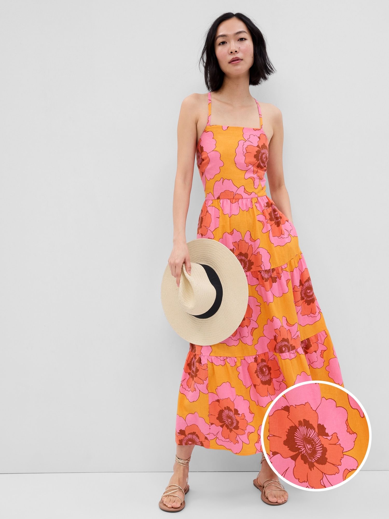 Gap tiered clearance maxi dress