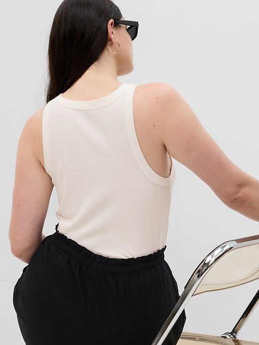 Image number 5 showing, Rib Halter Tank Top