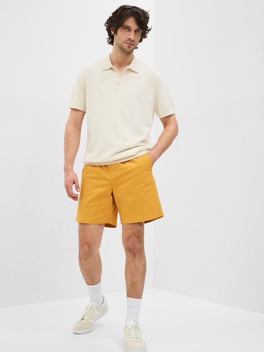 1 of 8 showing, with the color GILDED GOLD of product 7" Easy Shorts With E-Waist