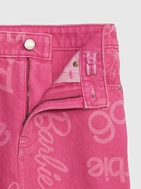 View large product image 3 of 3. Gap &#215 Barbie&#153 Kids High Rise Logo Denim Skirt