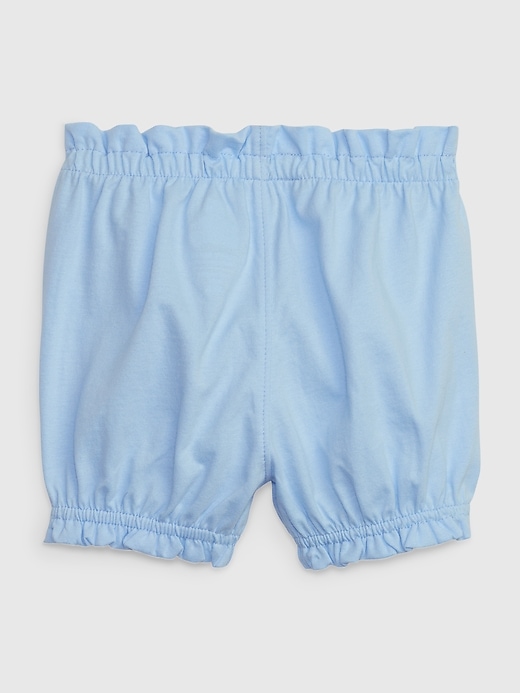 2 of 8 showing, with the color cerulean blue of product Baby Organic Cotton Mix and Match Pull-On Shorts