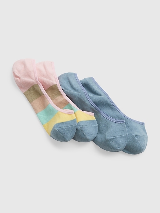 1 of 8 showing, with the color multi color stripe of product No-Show Socks (2-Pack)