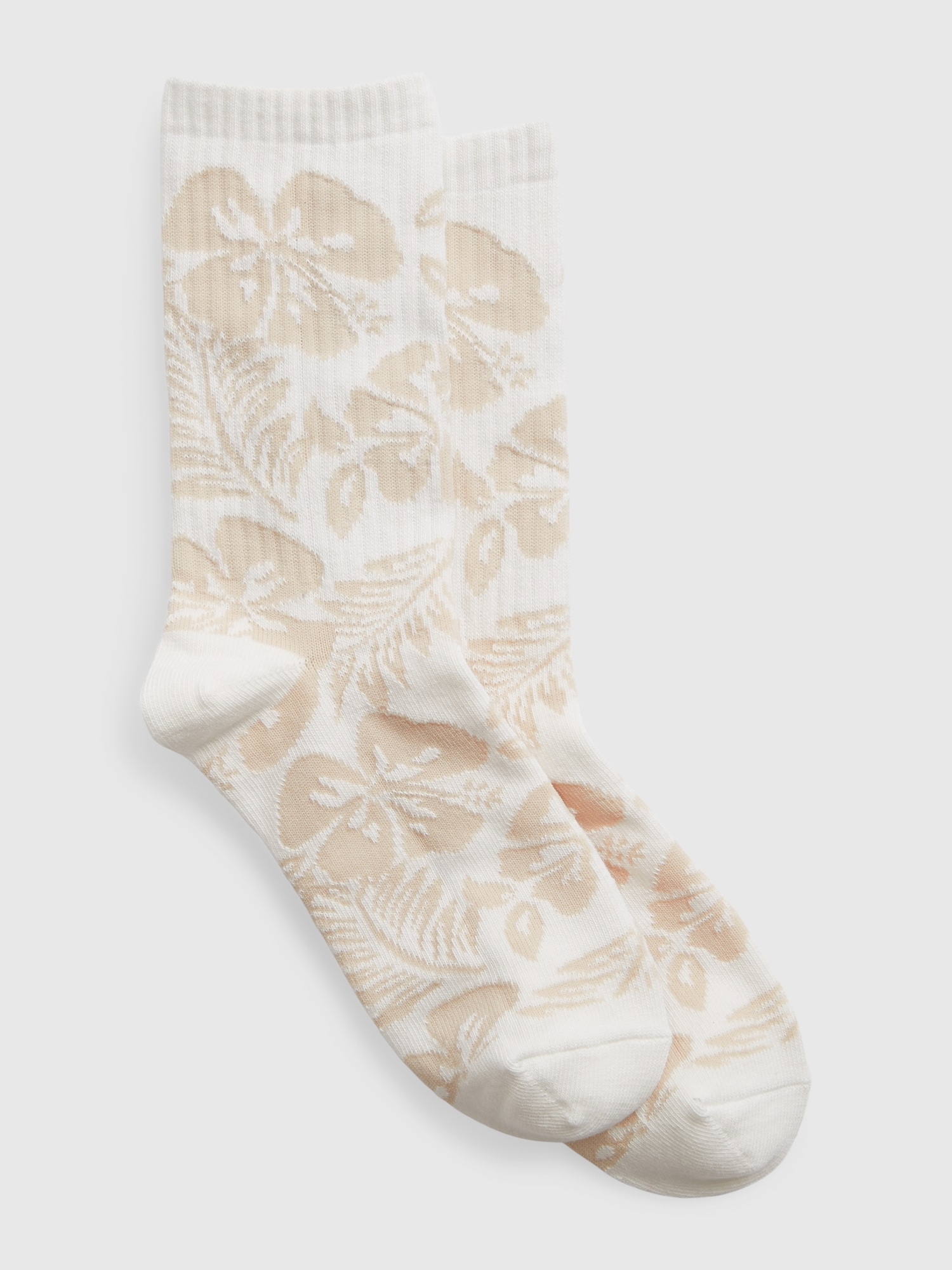 Gap Organic Cotton Crew Socks beige. 1