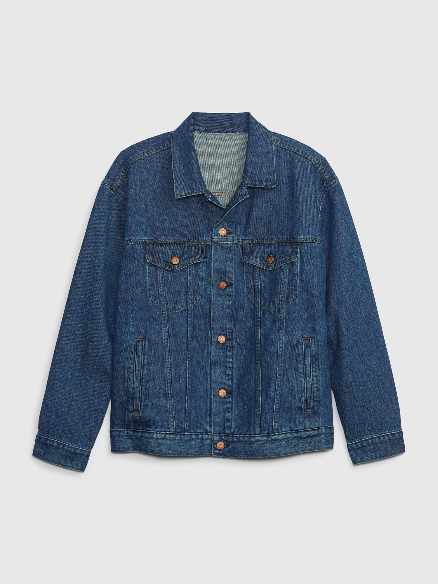 BetterMade Oversized Icon Denim Jacket with Washwell | Gap