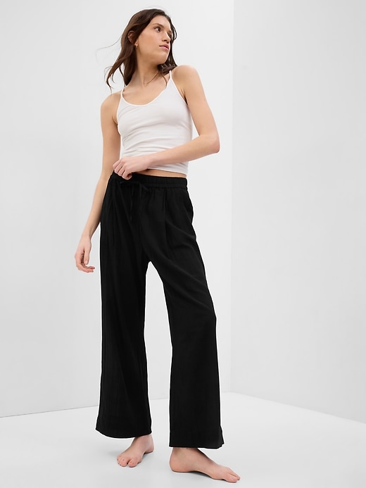 View large product image 1 of 2. Airy Wide-Leg Pants