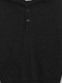 View large product image 3 of 3. Baby Linen-Cotton Sweater Hoodie