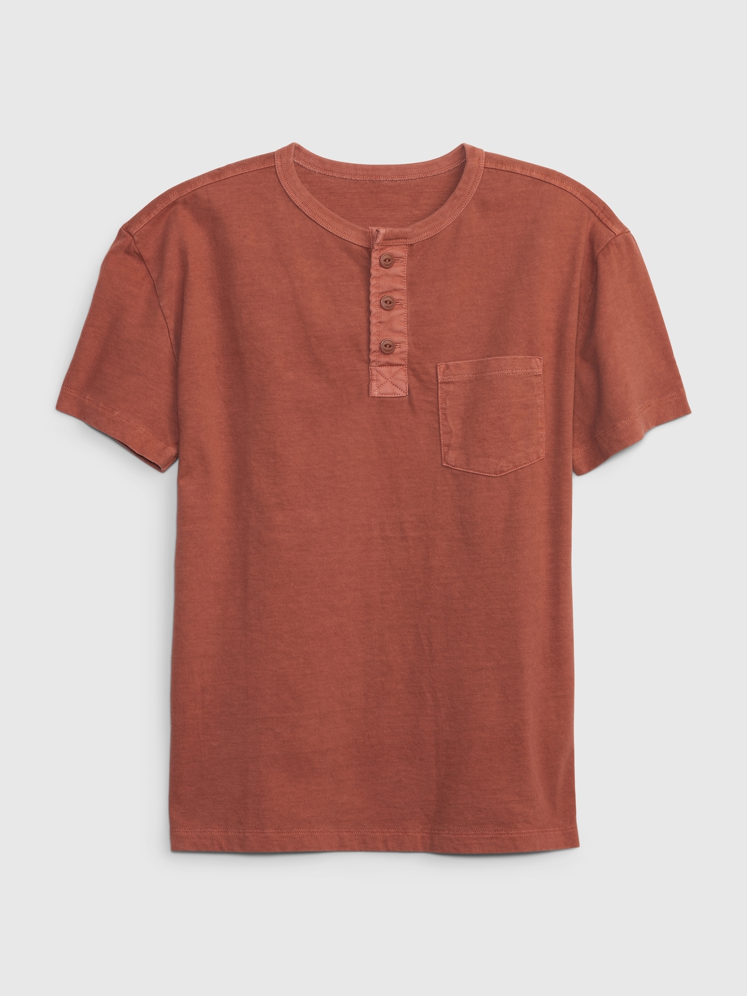 Kids Pocket Henley T-Shirt