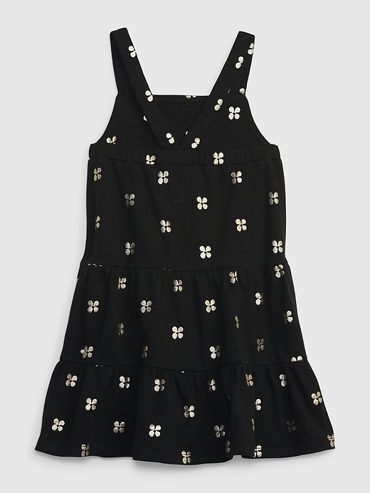 2 of 8 showing, with the color black of product Toddler Tiered Dress