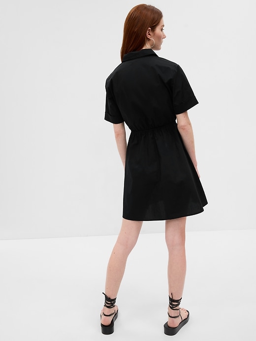 Image number 2 showing, Tie-Front Mini Shirtdress