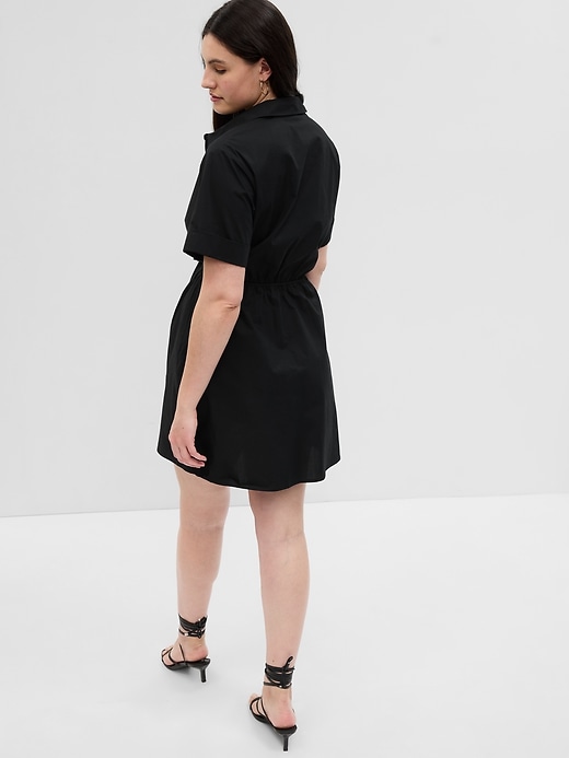 Image number 5 showing, Tie-Front Mini Shirtdress