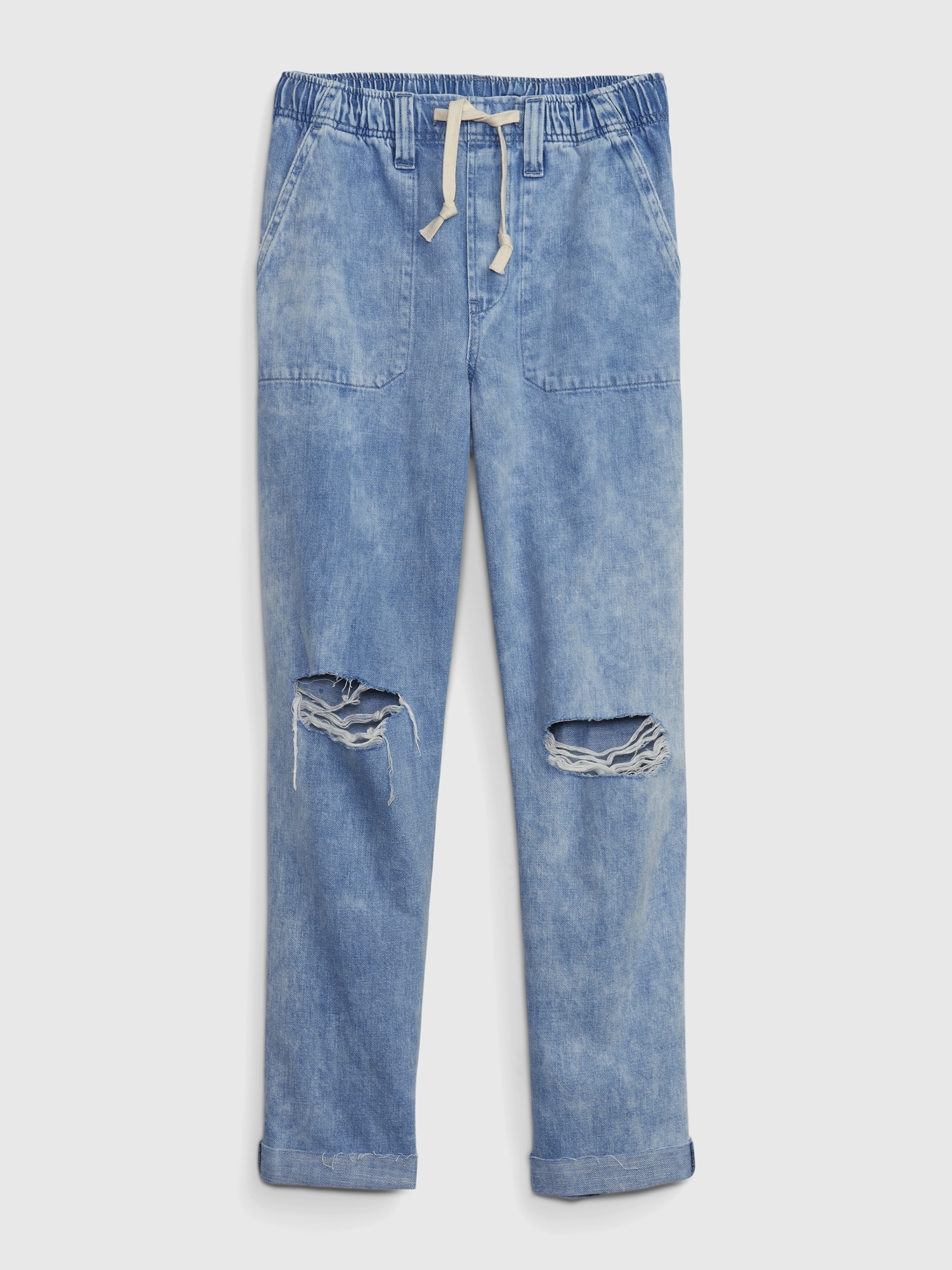 Mid Rise Easy Pull-On Jeans